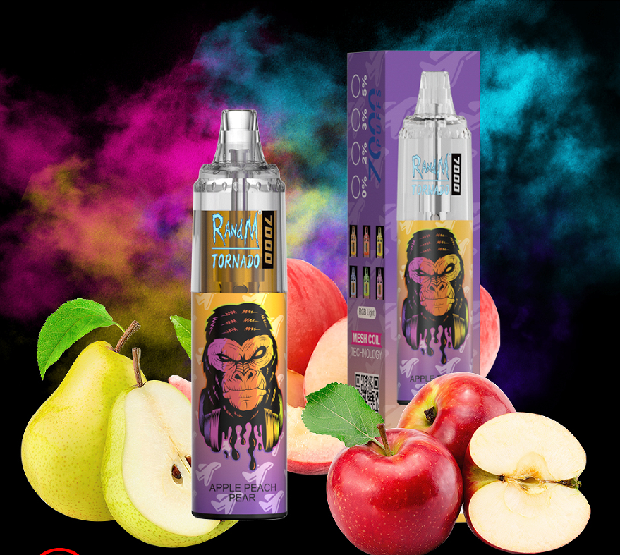 RandM Tornado 7000 Puffs Disposable Vape—Apple peach pear🍎