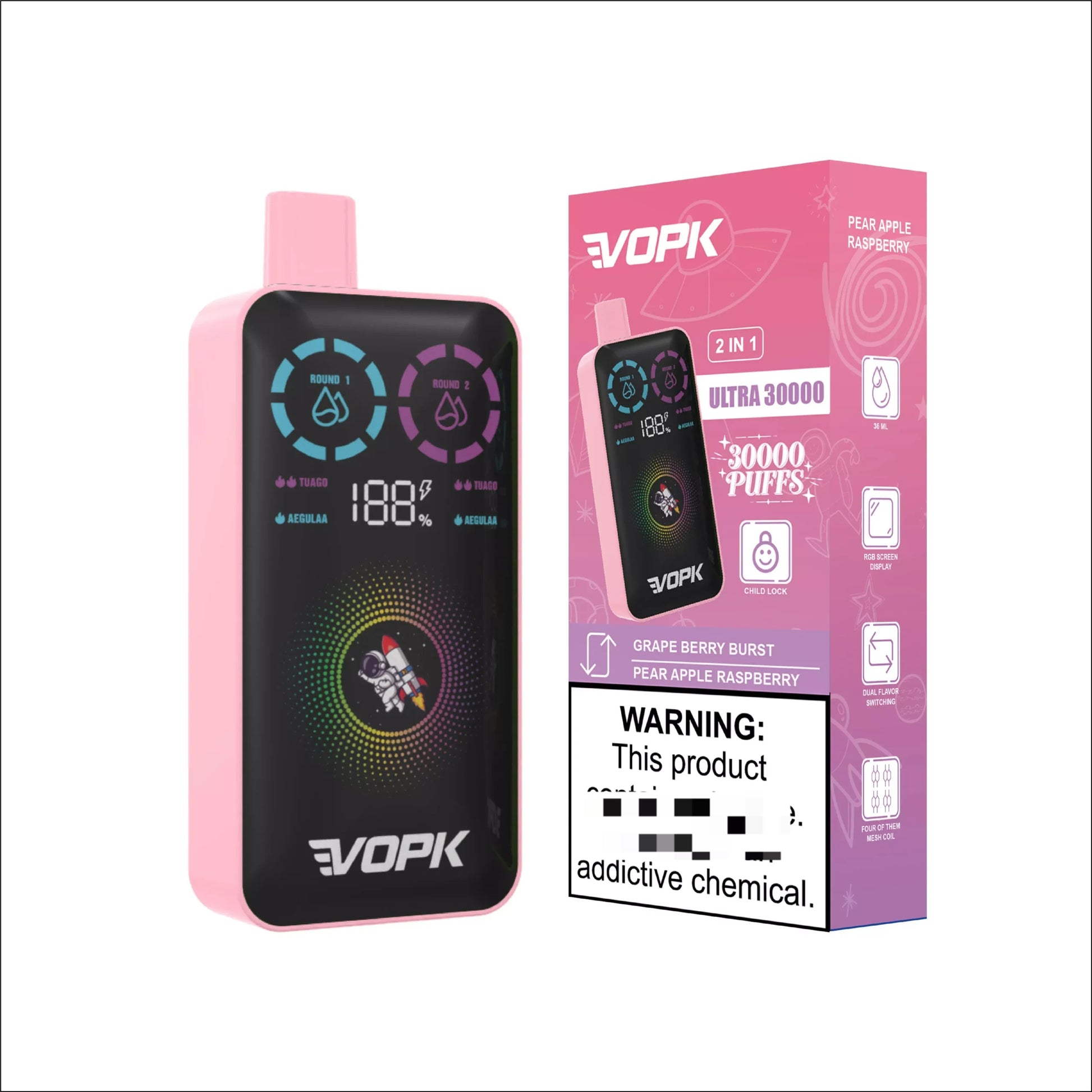 VOPK ULTRA 30000 Puffs vape 30k Double Vape Mesh digital screen 2_VOPK-ULTRA-30000-Puf