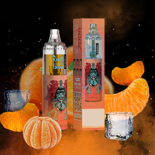 RandM Tornado 7000 Puffs Disposable Vape—TANGERINE ICE