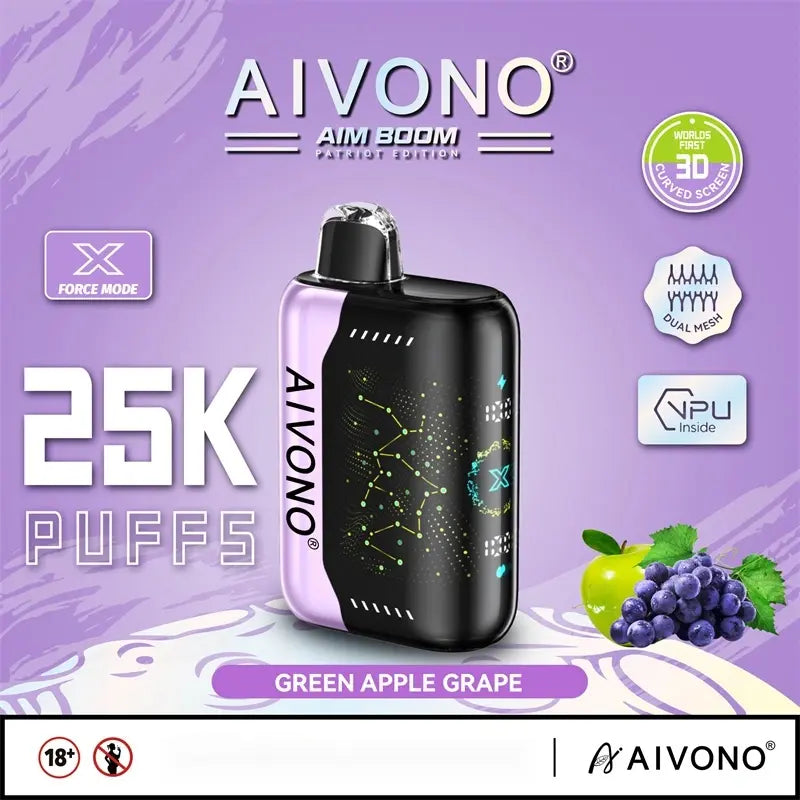 AIVONO vape AIM BOOM review 25000 Puffs 25k tank vape Disposable Vape 7_AIVONO-AIM-BOOM-2500