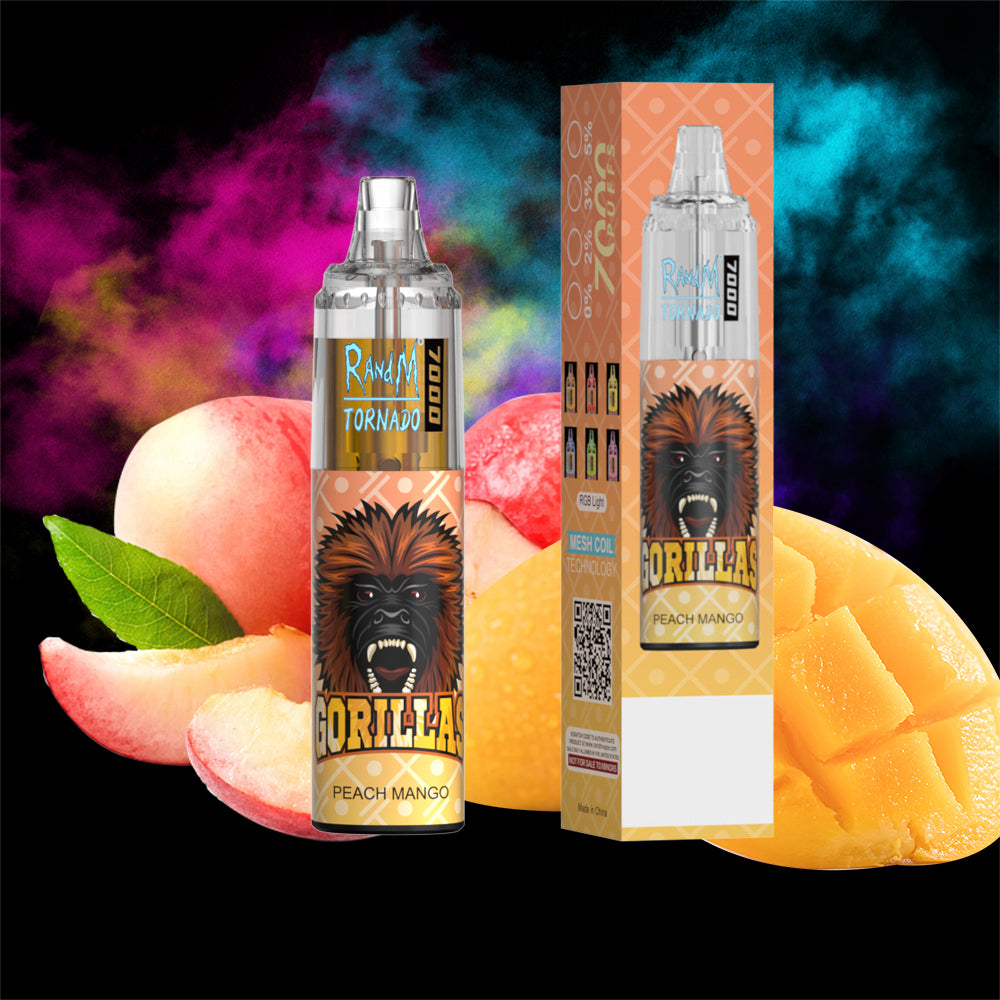 RandM Tornado 7000 Puffs Disposable Vape—Peach mango🍑🍋