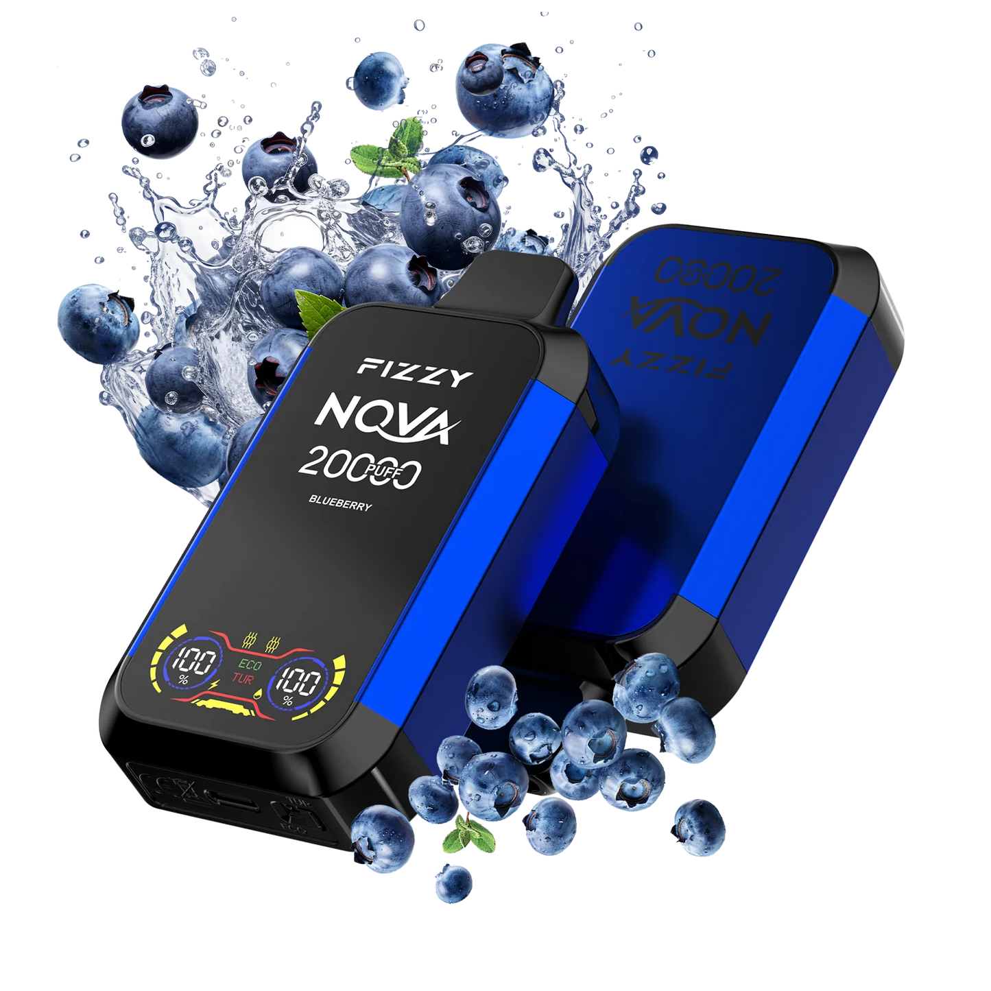 Fizzy Nova 20000 Puffs Disposable Vape 12 flavors  BLUEBERRY_png