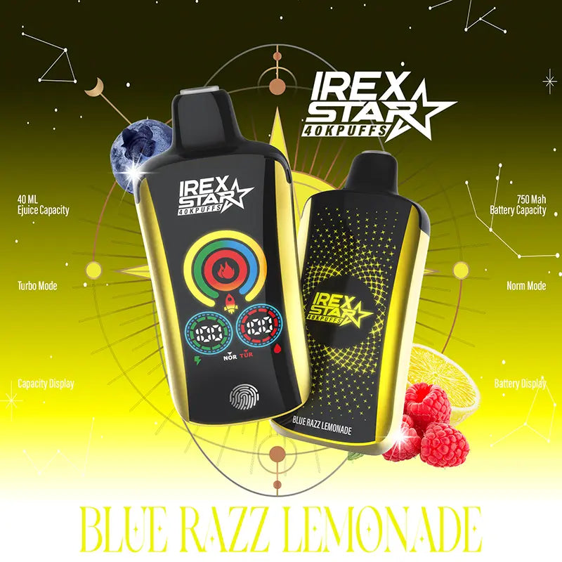 IREX star 40000 (40k ) Puffs Disposable Vape  Blue-Razz-Lemonade-1