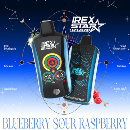 IREX star 40000 (40k ) Puffs Disposable Vape Blueberry-Sour-Raspberry