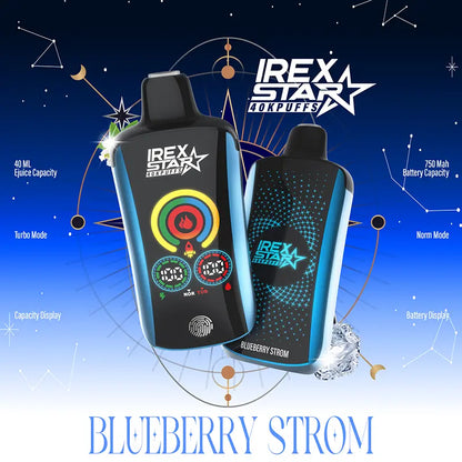 IREX star 40000 (40k ) Puffs Disposable Vape  Blueberry-strom