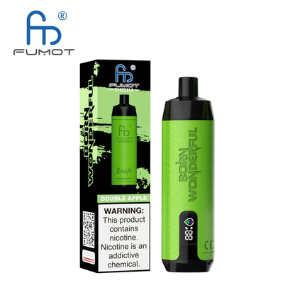 FUMOT RANDM SHISHA 10000 APPAREIL VAPE AVEC BATTERIE ET ​​AFFICHAGE EJUICE (35 GOÛTS, LIVRAISON GRATUITE)