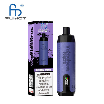 FUMOT RANDM SHISHA 10000 APPAREIL VAPE AVEC BATTERIE ET ​​AFFICHAGE EJUICE (35 GOÛTS, LIVRAISON GRATUITE)