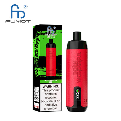 FUMOT RANDM SHISHA 10000 VAPE DEVICE WITH BATTERY AND EJUICE DISPLAY