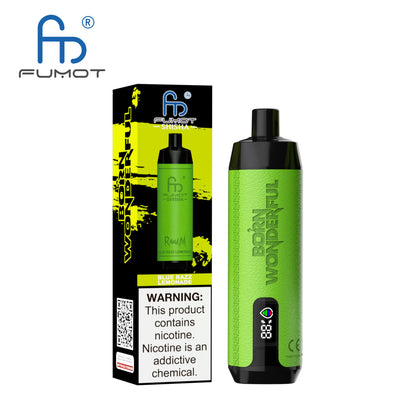 FUMOT RANDM SHISHA 10000 VAPE DEVICE WITH BATTERY AND EJUICE DISPLAY