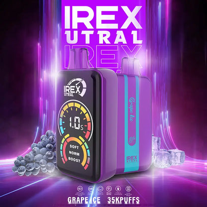 IREX URAL 35k puffs Disposable Vape 🧸 A variety of flavors  Grape-Ice-1