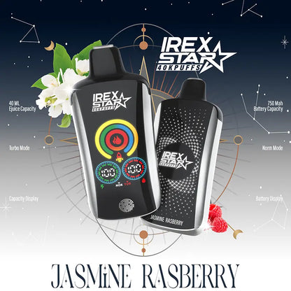 IREX star 40000 (40k ) Puffs Disposable Vape Jasmine-_Rasberry