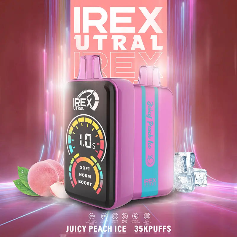 IREX URAL 35k puffs Disposable Vape 🧸 A variety of flavors  Juicy-Peach-Ice