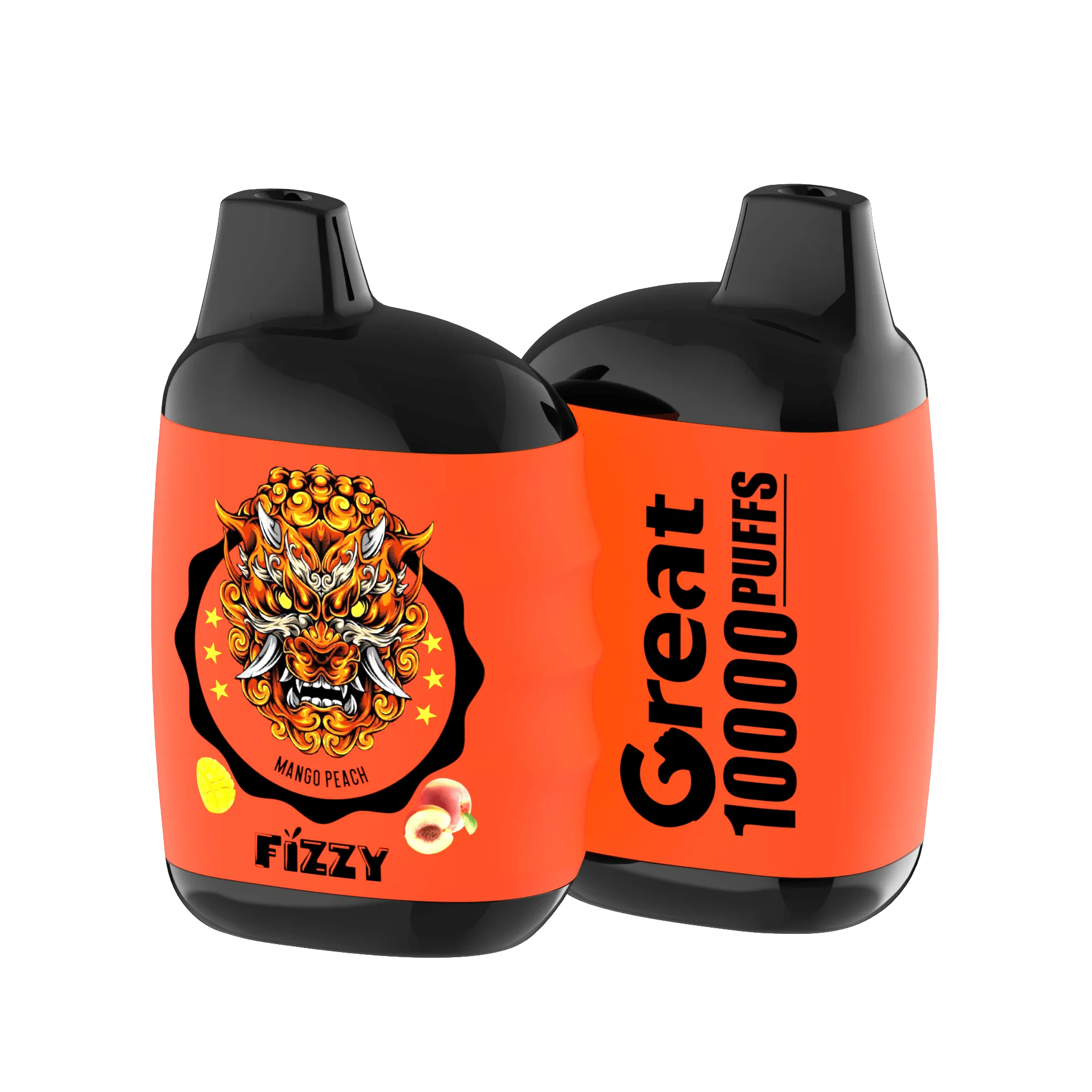 Fizzy GREAT 10000 Puffs Einweg-Vape 10 flavors  MANGO-PEACHpng