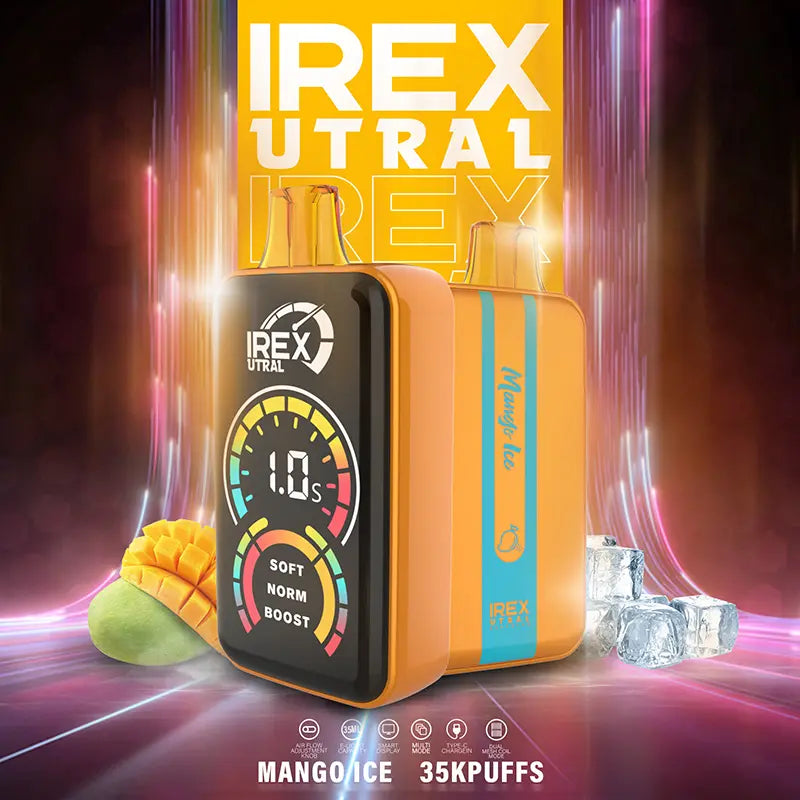 IREX URAL 35k puffs Disposable Vape 🧸 A variety of flavors   Mango-Ice-1