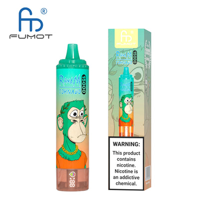 FUMOT RANDM TORNADO 15000 VAPE DEVICE WITH BATTERY AND EJUICE DISPLAY