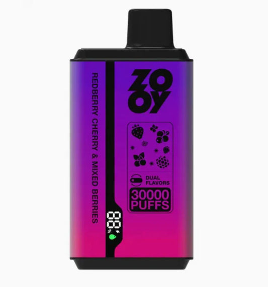 ZOOY VAPE Twins 30000 Puffs 30k vape Disposable Vape shisha  REDBERRY-CHERRY-MIXED-BERRIES