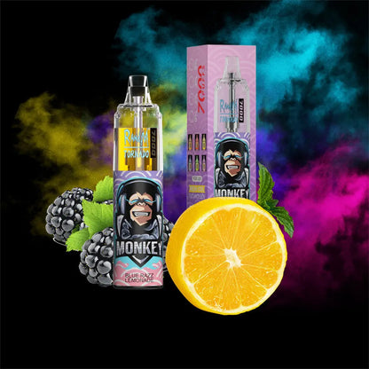 RandM Tornado 7000 Puffs Disposable Vape—BLUE RAZZ LEMONADE🍋 RandM Tornado Vapes