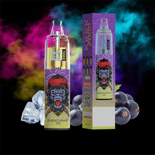 RandM Tornado 7000 Puffs Disposable Vape—Blackcurrant Ice🧊