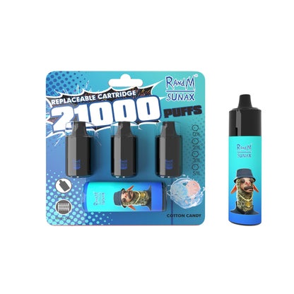 RANDM SUNAX 21000 AIRFLOW CONTROL POD APPAREIL DE VAPE REMPLAÇABLE 1PC (12 goûts, livraison gratuite)