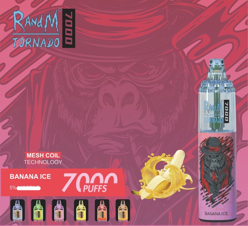 RANDM TORNADO 7000 AIRFLOW CONTROL VAPE DEVICE 1 PC(50 Tastes, Free Shipping)