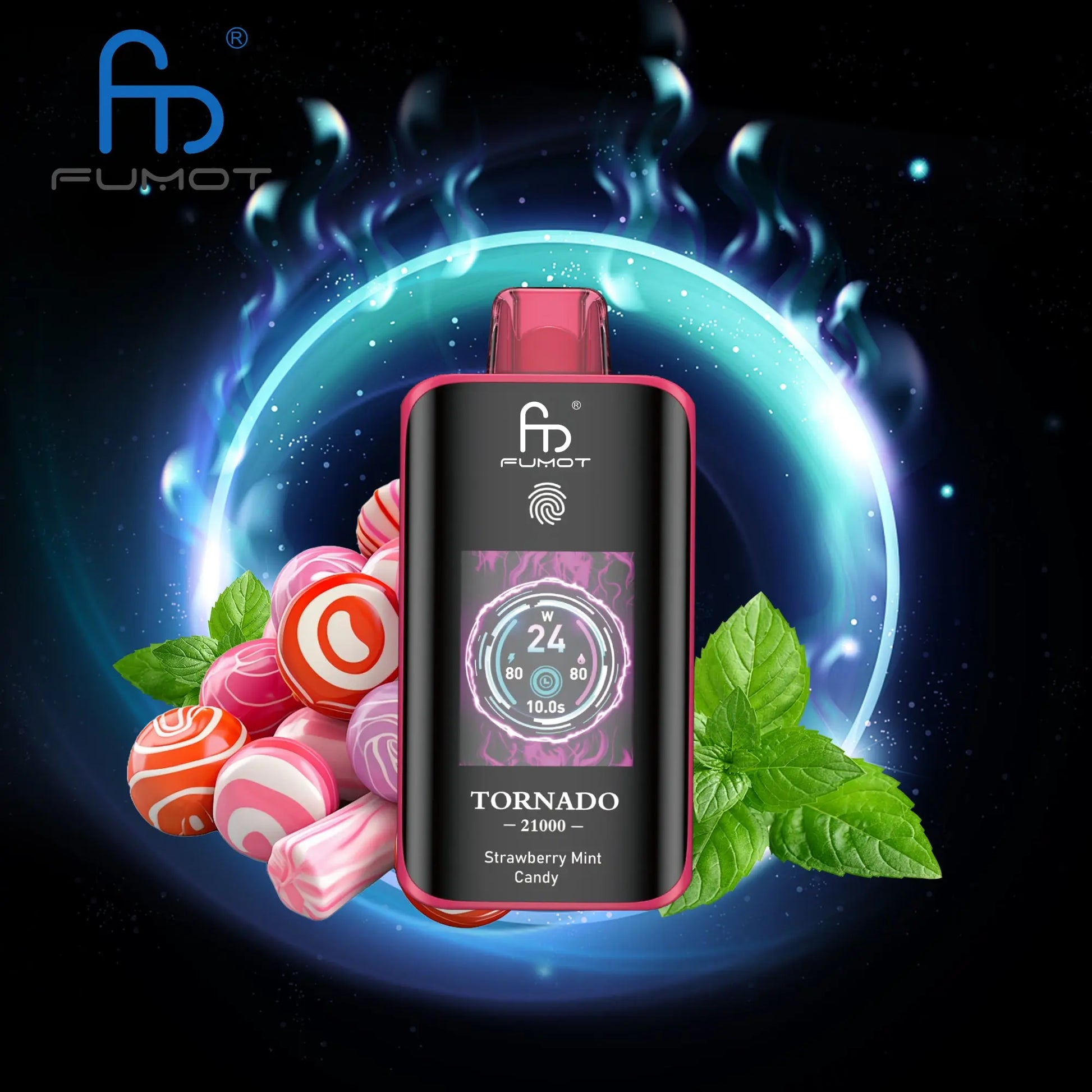 Randm Tornado 25000-Strawberry Mint Candy RandM Vapes