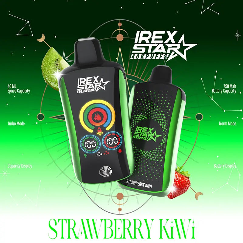 IREX star 40000 (40k ) Puffs Disposable Vape  Strawberry-kiwi-3