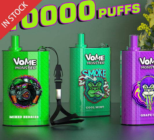 VOME MONSTER 10000 APPAREIL DE CONTRÔLE DU FLUX D'AIR VAPE POD 1PC (12 goûts, livraison gratuite)