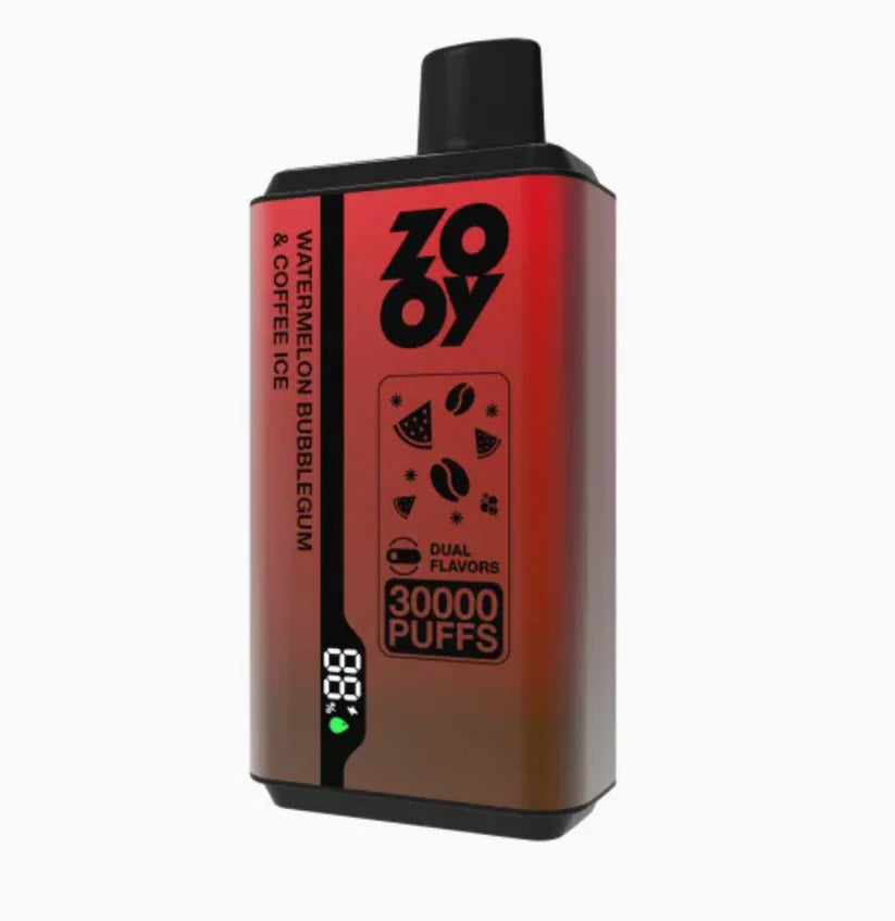 ZOOY VAPE Twins 30000 Puffs 30k vape Disposable Vape shishaWATERMELON-BUBBLEGUM-COFFEE-ICE