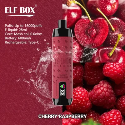 ELF BOX VAPE SHISHA 16000 Puffs 16k Disposable Vape 12 flavors