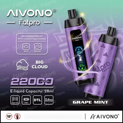 AIVONO Fatpro vape 22k puff 22000 Puffs Disposable Vape