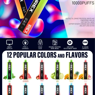 IREX box vape 10000 PUFFS Disposable Vape 12 flavors to choose from