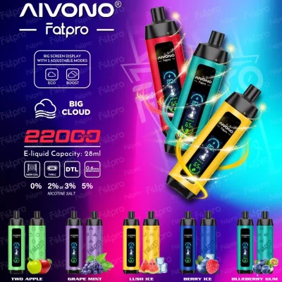 AIVONO Fatpro vape 22k puff 22000 Puffs Disposable Vape