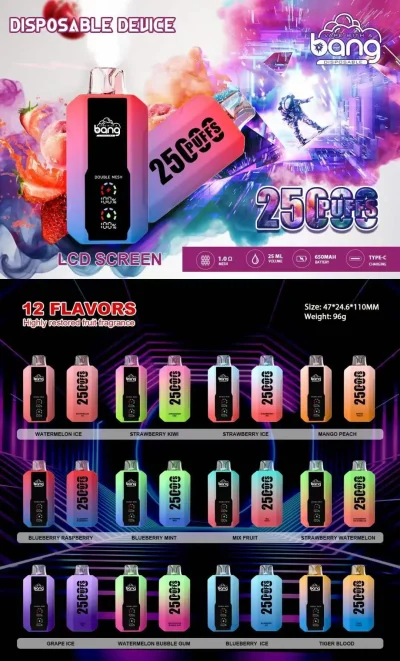 Bang vape 25000 Puffs Disposable Vape Wholesale Price