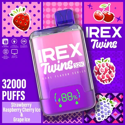 IREX Twins VAPE 32k puffs 32000 puff Disposable Vape