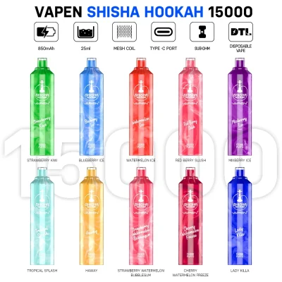 VAPEN Shisha Hookah vape 15k puff 15000 Puffs Disposable Vape