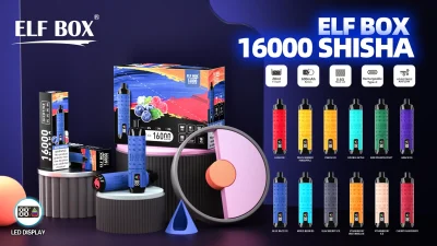 ELF BOX VAPE SHISHA 16000 Puffs 16k Disposable Vape 12 flavors