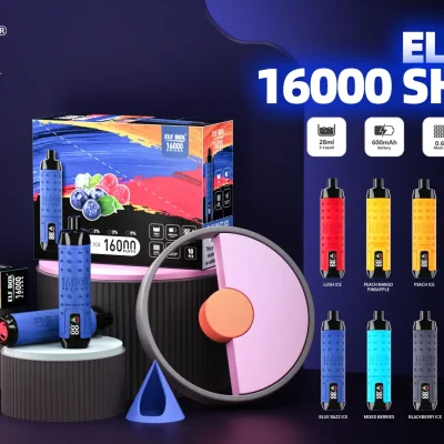 ELF BOX VAPE SHISHA 16000 Puffs 16k Disposable Vape 12 flavors